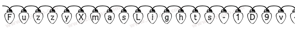 FuzzyXmasLights-1D9v字体转换