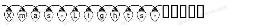 Xmas-Lights字体转换