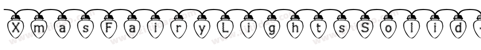 XmasFairyLightsSolid-Xz8K字体转换
