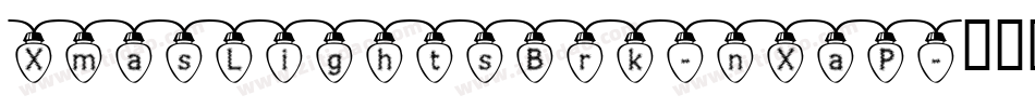 XmasLightsBrk-nXaP字体转换