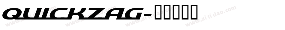 Quickzag字体转换