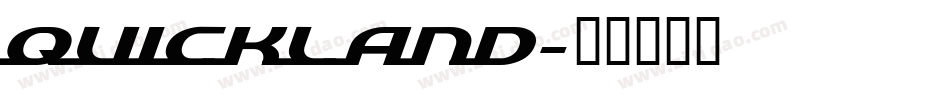 quickland字体转换