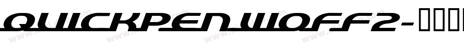 quickpen.woff2字体转换