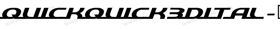 quickquick3dital字体转换