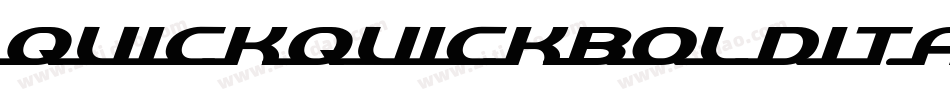 quickquickboldital字体转换