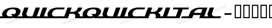 quickquickital字体转换
