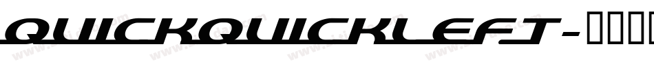 quickquickleft字体转换