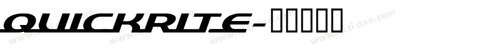 quickrite字体转换