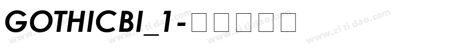 GOTHICBI_1字体转换