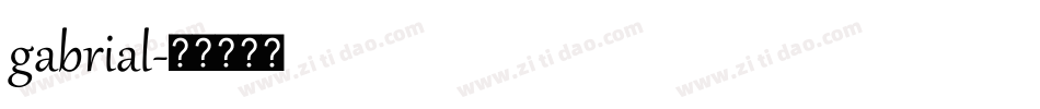 gabrial字体转换