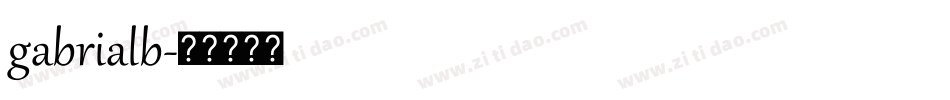 gabrialb字体转换