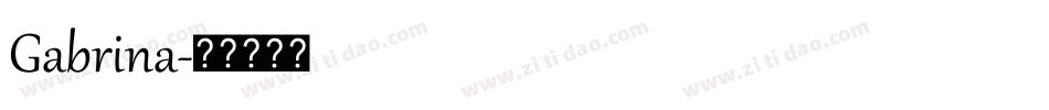 Gabrina字体转换