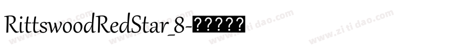 RittswoodRedStar_8字体转换