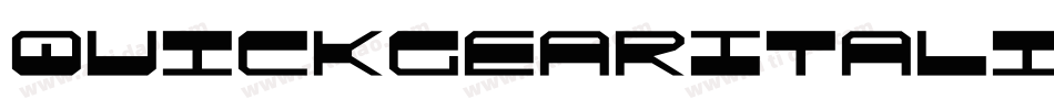 QuickgearItalic-nP0g字体转换