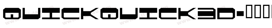 quickquick3d字体转换