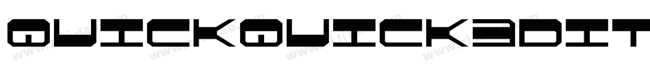 quickquick3dital字体转换