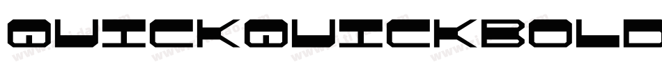 quickquickboldital字体转换