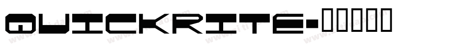 quickrite字体转换