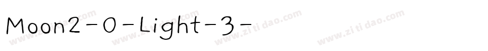 Moon2-0-Light-3字体转换