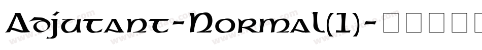 Adjutant-Normal(1)字体转换