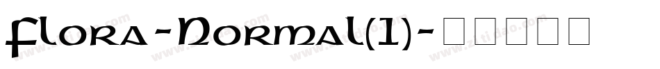 Flora-Normal(1)字体转换