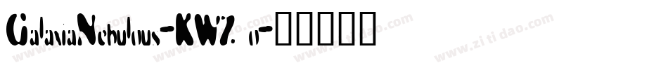GalaxiaNebulous-KWZo字体转换