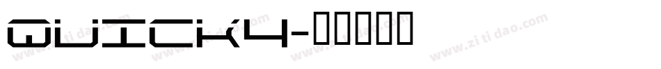 QUICK4字体转换