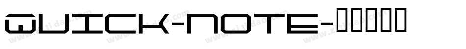 Quick-note字体转换