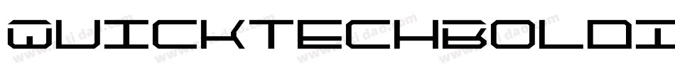 QuicktechBoldItalic-6qgv字体转换