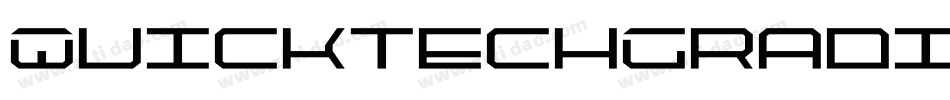 QuicktechGradientItalic-RaXe字体转换