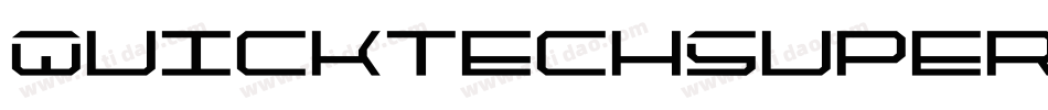 QuicktechSuperItalic-KXZe字体转换