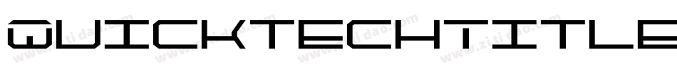 QuicktechTitleItalic-vWXL字体转换