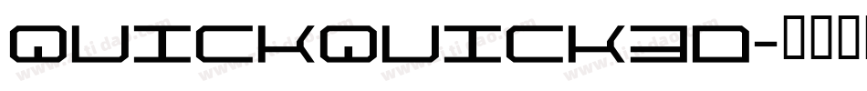 quickquick3d字体转换