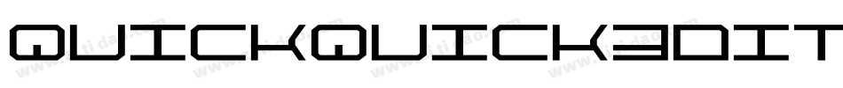 quickquick3dital字体转换