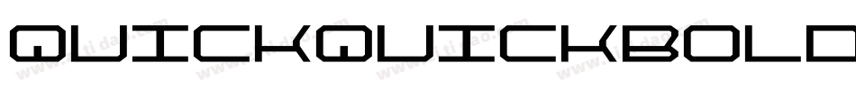 quickquickboldital字体转换