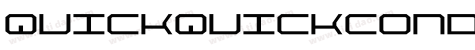 quickquickcond字体转换
