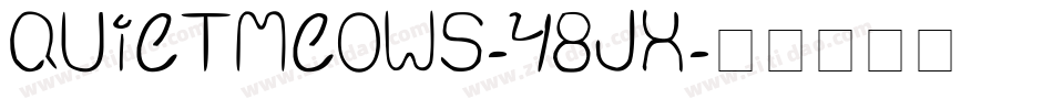 QuietMeows-48jx字体转换