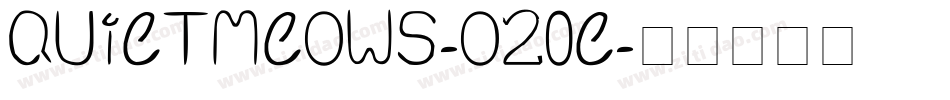QuietMeows-O20e字体转换 QuietMeows-O20e字体转换