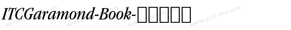 ITCGaramond-Book字体转换