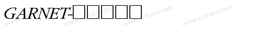 GARNET字体转换