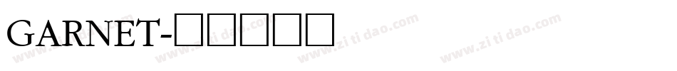 GARNET字体转换