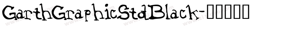GarthGraphicStd-Black字体转换