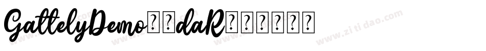 GattelyDemo-7daR字体转换