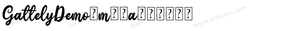 GattelyDemo-m69a字体转换
