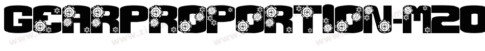 GearProportion-m2OP字体转换