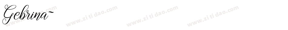 Gebrina字体转换