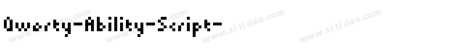 Qwerty-Ability-Script字体转换