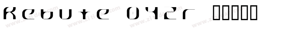 Rebute-042r字体转换