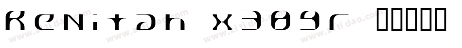 Renitah-x389r字体转换