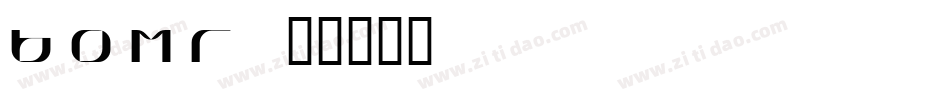 bomr字体转换